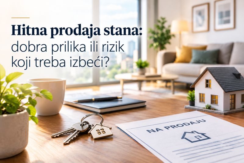 Hitna prodaja stana: dobra prilika za kupca ili rizik koji treba izbeći?